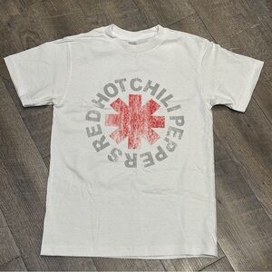 Red Hot Chili Peppers Branded White T-Shirt Size Small New